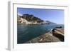 Amalfi Harbour Quayside and View Towards Amalfi Town-Eleanor Scriven-Framed Photographic Print