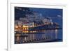 Amalfi Night Scenic,Campania, Italy-George Oze-Framed Photographic Print