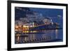 Amalfi Night Scenic,Campania, Italy-George Oze-Framed Photographic Print