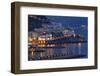 Amalfi Night Scenic,Campania, Italy-George Oze-Framed Photographic Print