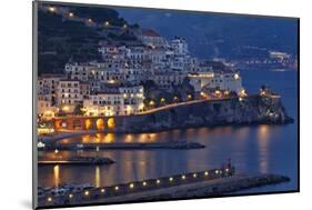 Amalfi Night Scenic,Campania, Italy-George Oze-Mounted Photographic Print