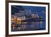 Amalfi Night Scenic,Campania, Italy-George Oze-Framed Photographic Print