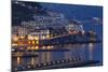 Amalfi Night Scenic,Campania, Italy-George Oze-Mounted Photographic Print