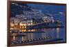 Amalfi Night Scenic,Campania, Italy-George Oze-Framed Photographic Print