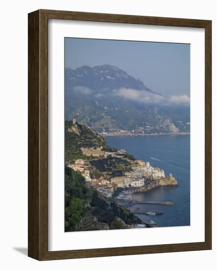 Amalfi Peninsula, Amalfi Coast, UNESCO World Heritage Site, Campania, Italy, Mediterranean, Europe-Angelo Cavalli-Framed Photographic Print