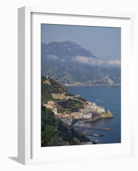 Amalfi Peninsula, Amalfi Coast, UNESCO World Heritage Site, Campania, Italy, Mediterranean, Europe-Angelo Cavalli-Framed Photographic Print