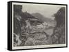 Amalfi, the Scene of the Terrible Landslip on 22 December-null-Framed Stretched Canvas