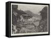 Amalfi, the Scene of the Terrible Landslip on 22 December-null-Framed Stretched Canvas