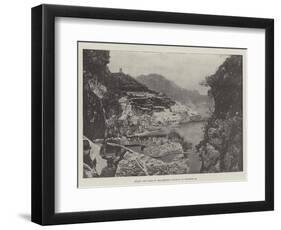 Amalfi, the Scene of the Terrible Landslip on 22 December-null-Framed Premium Giclee Print