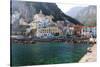 Amalfi Town Coastal View, Campania, Italy-George Oze-Stretched Canvas