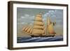 Amalia, Brig Schooner, Italy, 19th Century-null-Framed Giclee Print