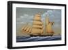 Amalia, Brig Schooner, Italy, 19th Century-null-Framed Giclee Print