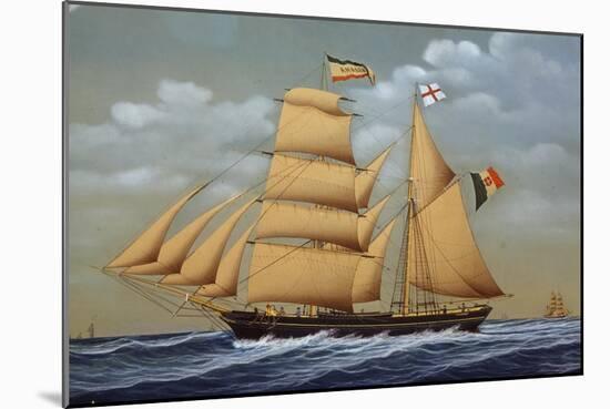 Amalia, Brig Schooner, Italy, 19th Century-null-Mounted Giclee Print