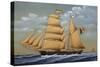 Amalia, Brig Schooner, Italy, 19th Century-null-Stretched Canvas