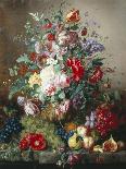 Rich Still Life of Lilac and Roses-Amalie Kaercher-Laminated Giclee Print