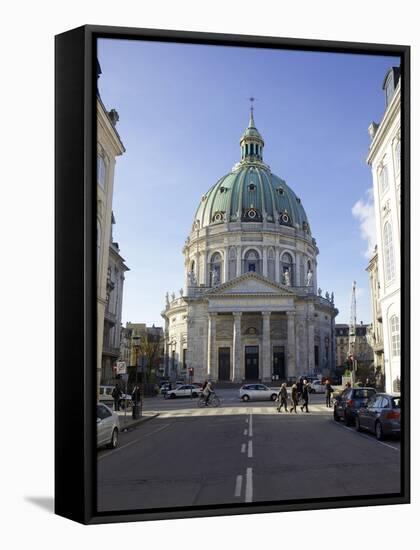 Amalienborg Marmorkirken (Marble Church) (Frederik's Church), Copenhagen, Denmark-Simon Montgomery-Framed Stretched Canvas