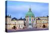 Amalienborg Palace at Dawn, Copenhagen, Denmark, Scandinavia, Europe-Chris Hepburn-Stretched Canvas