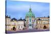 Amalienborg Palace at Dawn, Copenhagen, Denmark, Scandinavia, Europe-Chris Hepburn-Stretched Canvas