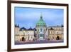 Amalienborg Palace at Dawn, Copenhagen, Denmark, Scandinavia, Europe-Chris Hepburn-Framed Photographic Print