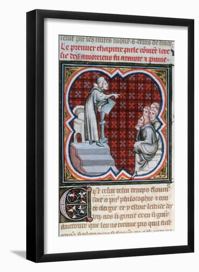 Amalric of Bena Teaching, C1200, (1375-137)-null-Framed Giclee Print