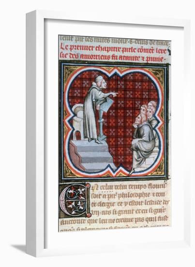 Amalric of Bena Teaching, C1200, (1375-137)-null-Framed Giclee Print