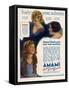 Amami Shampoos, Magazine Advertisement, UK, 1920-null-Framed Stretched Canvas