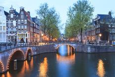 Keizersgracht and Leidsegracht Canals at Dusk, Amsterdam, Netherlands, Europe-Amanda Hall-Photographic Print