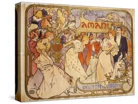 Amants, 1895-Alphonse Mucha-Stretched Canvas