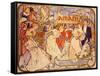 Amants, 1895-Alphonse Mucha-Framed Stretched Canvas