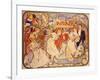 Amants, 1895-Alphonse Mucha-Framed Giclee Print