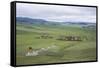 Amarbayasgalant Monastery from above, Mount Buren-Khaan, Baruunburen district, Selenge province, Mo-Francesco Vaninetti-Framed Stretched Canvas