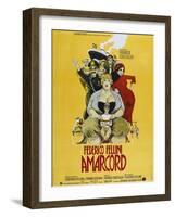 Amarcord, French poster, 1973-null-Framed Art Print