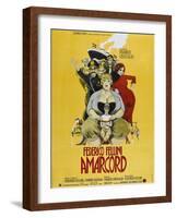 Amarcord, French poster, 1973-null-Framed Art Print