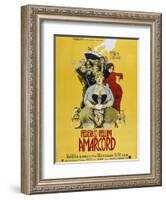 Amarcord, French poster, 1973-null-Framed Art Print