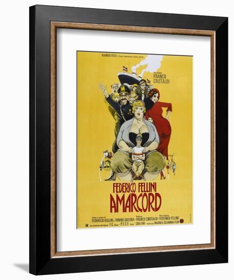 Amarcord, French poster, 1973-null-Framed Art Print