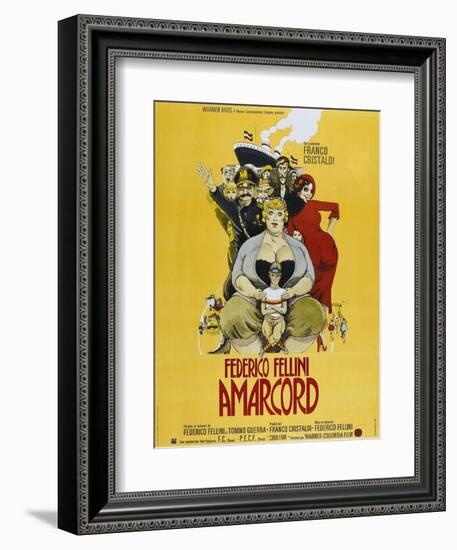 Amarcord, French poster, 1973-null-Framed Art Print