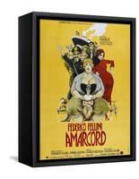 Amarcord, French poster, 1973-null-Framed Stretched Canvas