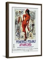 Amarcord, German poster, 1973-null-Framed Art Print