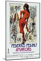 Amarcord, German poster, 1973-null-Mounted Art Print