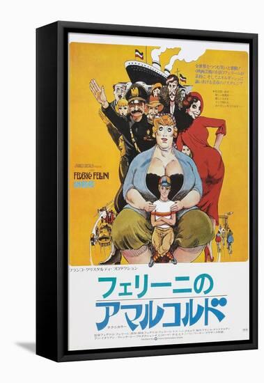 Amarcord, Japanese poster, 1973-null-Framed Stretched Canvas