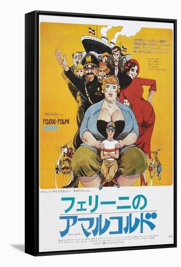 Amarcord, Japanese poster, 1973-null-Framed Stretched Canvas