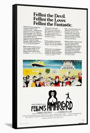 Amarcord, US poster, 1973-null-Framed Stretched Canvas