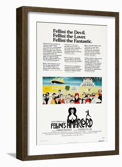 Amarcord, US poster, 1973-null-Framed Art Print