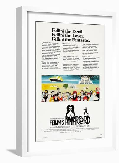 Amarcord, US poster, 1973-null-Framed Art Print