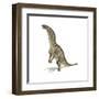 Amargasaurus Dinosaur in Dynamic Posture-null-Framed Art Print