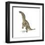 Amargasaurus Dinosaur in Dynamic Posture-null-Framed Art Print