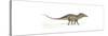 Amargasaurus Dinosaur on White Background-null-Stretched Canvas