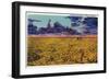 Amarillo, Texas - View of a Field of Wheat at Twilight, c.1935-Lantern Press-Framed Art Print