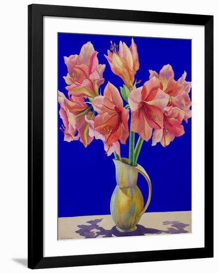 Amaryllis in a Jug, 2007-Christopher Ryland-Framed Giclee Print