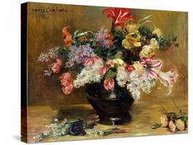 Amaryllis, Lilac and Tulips, 1911-Lovis Corinth-Stretched Canvas